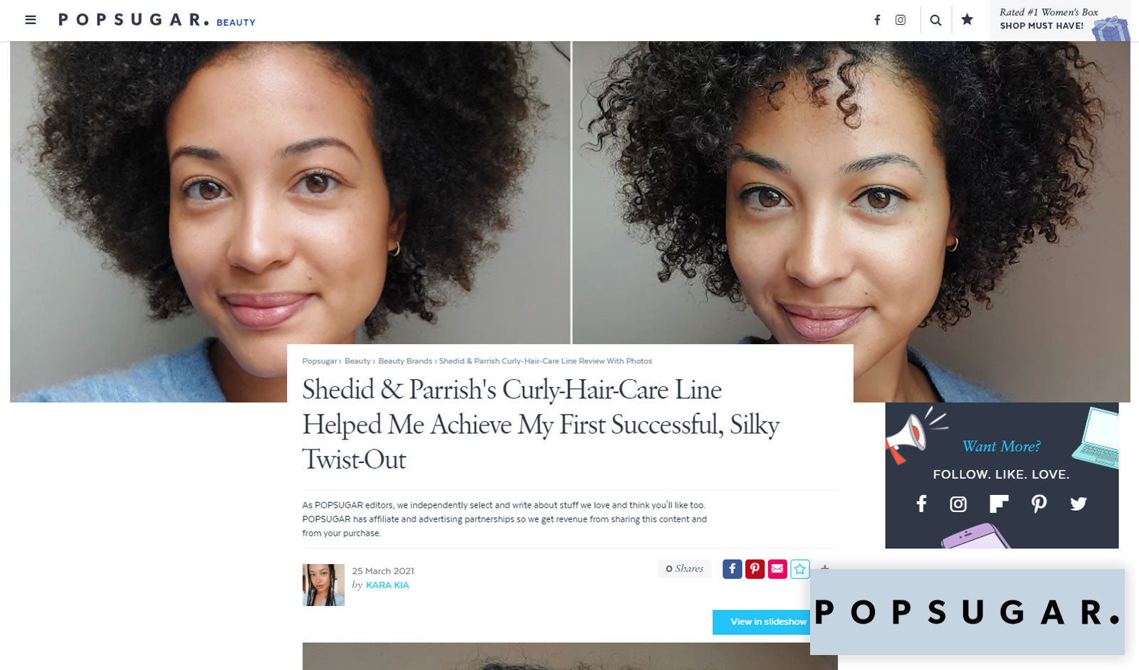 Review: Shedid & Parrish's Curly-Hair-Care Line Helped Me Achieve My First Successful, Silky Twist-Out