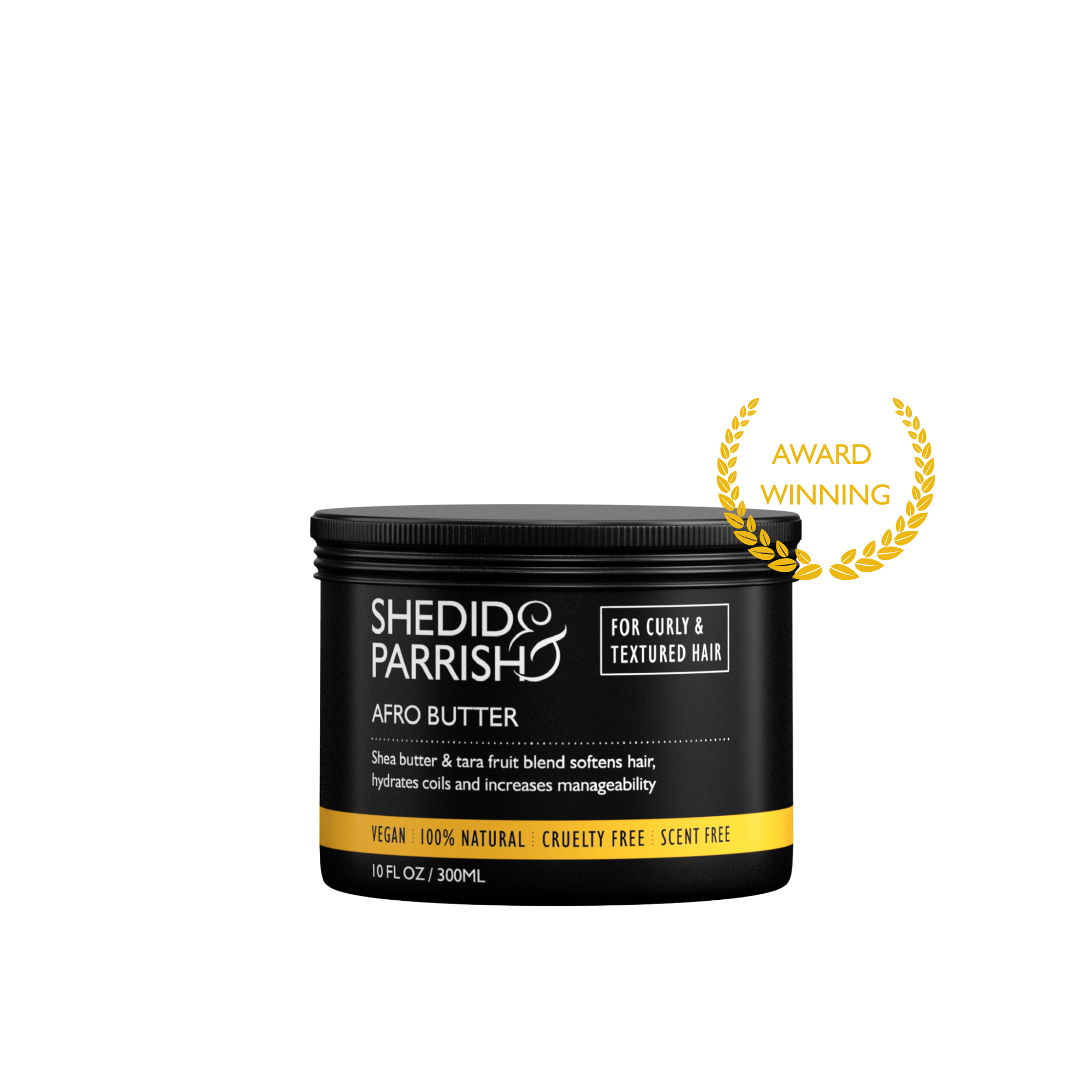 award winning afro butter for moisture, softness and enhanced manageability