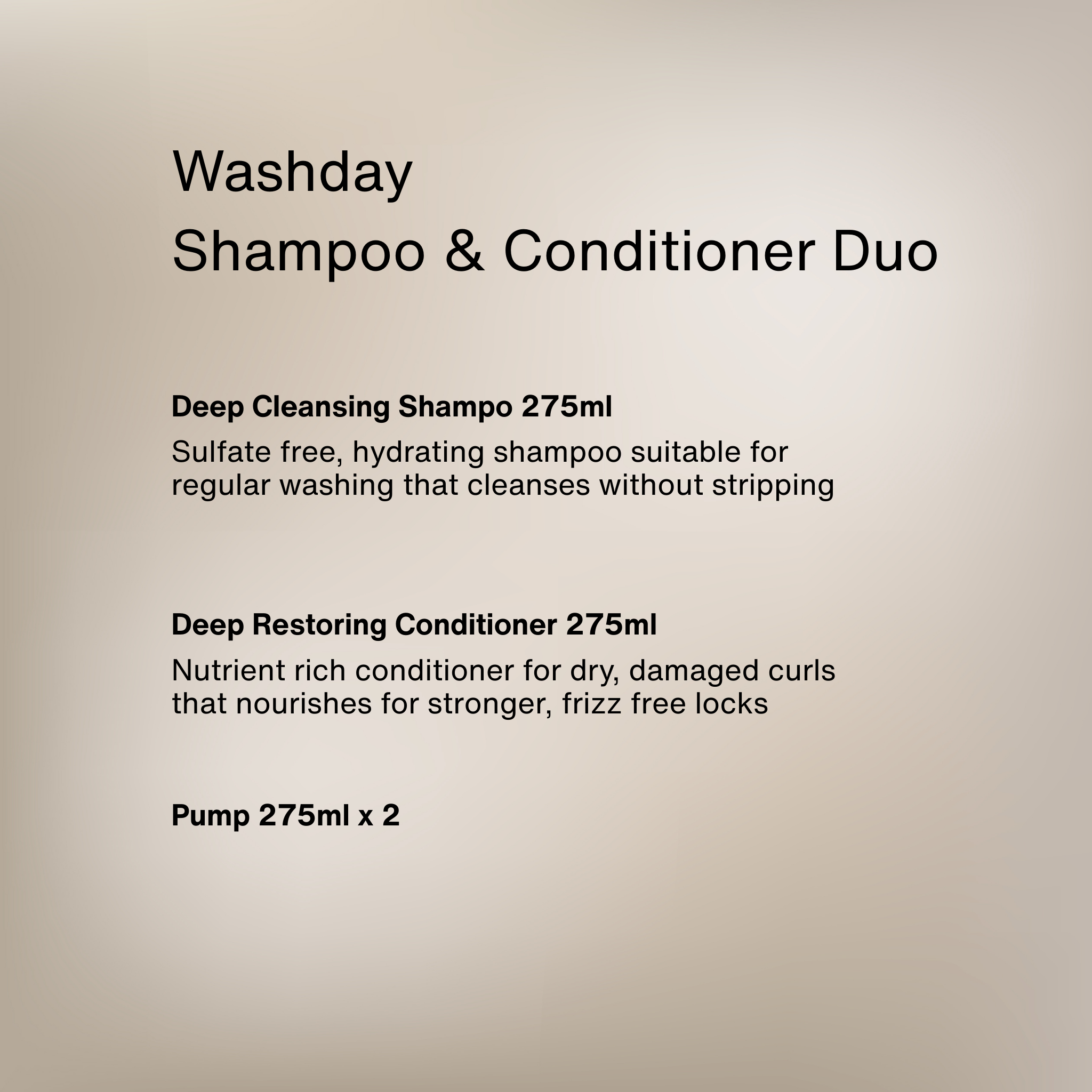 Curly Hair Shampoo & Conditioner Duo