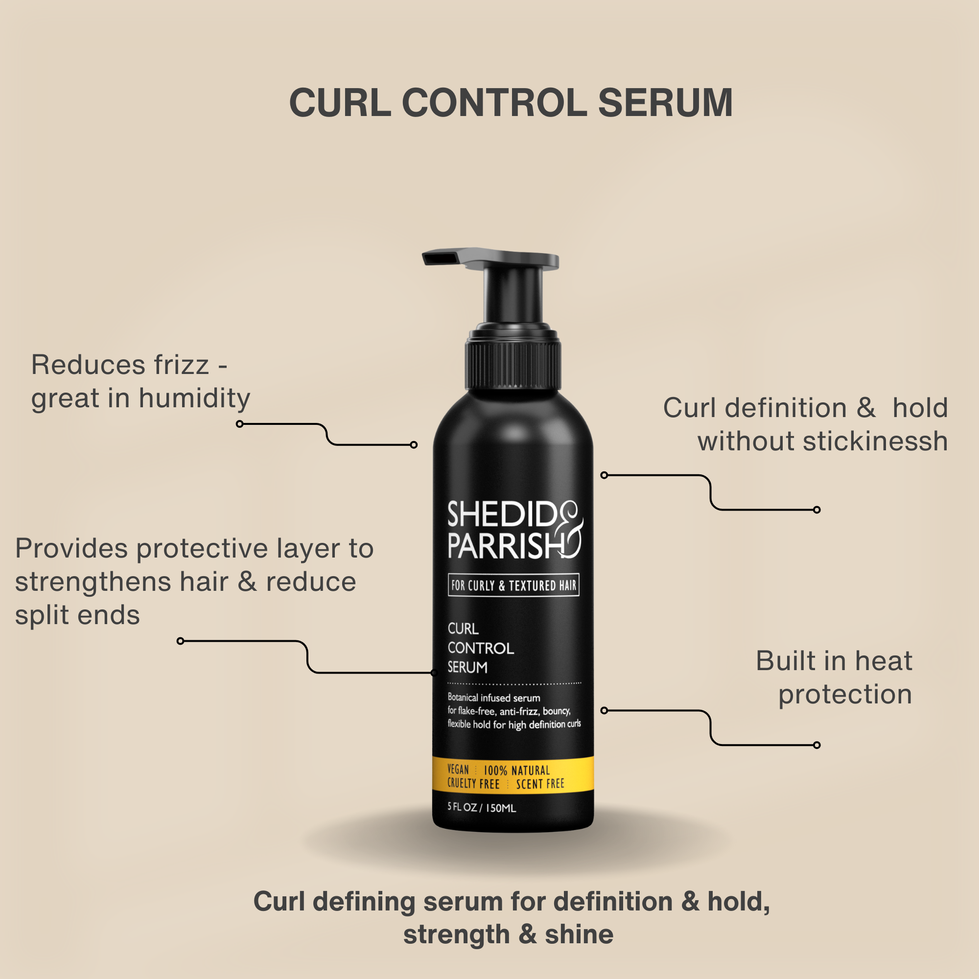 Curl Control Serum Full size and Travel size available